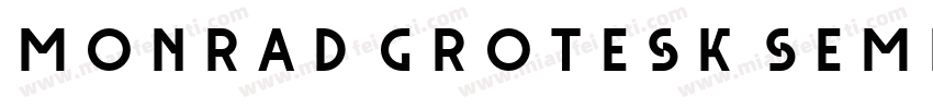 Monrad Grotesk Semib字体转换
